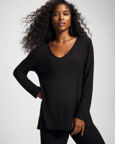 Long Sleeve Pajama Tee - BLACK | Soma Women