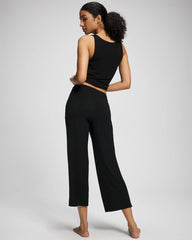 Cropped Pajama Pants - BLACK | Soma Women