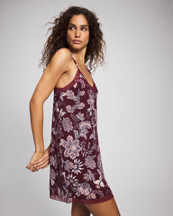 Lace Trim Chemise - PAISLEY SPLENDOR PLUM | Soma Women