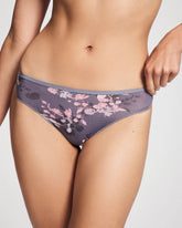 Thong Panty - FLORAL DREAMS MINI GRAY | Soma Women