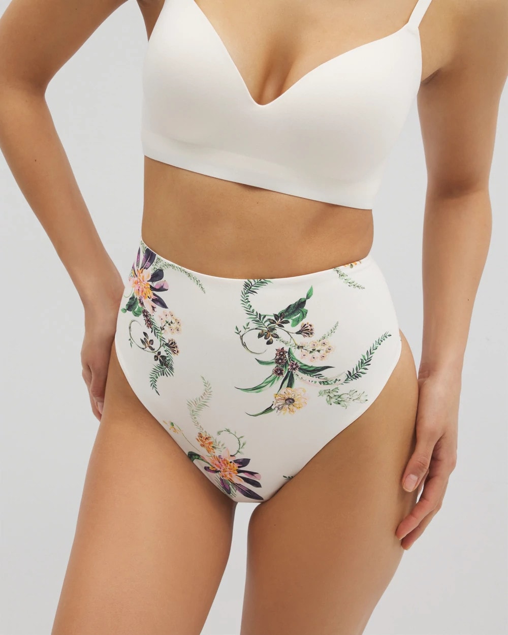 Tummy High-Waist Thong Panty - PARADISE PLUMES D M CHAMP | Soma Women