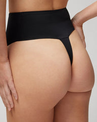 Tummy High-Waist Thong Panty - BLACK | Soma Women
