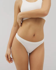 Seamless Rib Thong Panty - IVORY | Soma Women