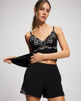 Lace Trim Shorts - BLACK | Soma Women