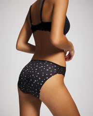 Edge Bikini Panty with Lace - HALF MOON BLACK | Soma Women