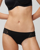 Bikini Panty with Lace - BLACK | Soma Women