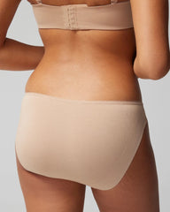 Cotton Blend Bikini Panty with Lace - WARM AMBER | Soma Women