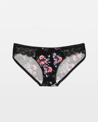 Bikini Panty with Lace - FLORAL DREAMS BLACK MINI | Soma Women