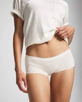 Cotton Boyshort Panty - HEATHER ECRU | Soma Women