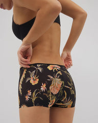 Edge Boyshort Panty - JAIPUR FLORAL BLACK | Soma Women