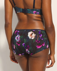 Boyshort Panty with Enchanting Lace - FLEUR EVER MINI NAVY | Soma Women