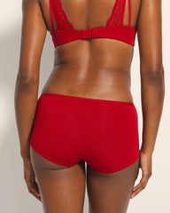 Boyshort Panty with Enchanting Lace - PAINT THE TOWN RED | Soma Women