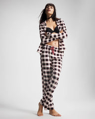 Ankle Pajama Pant - DREAMSCAPE PLAID BLACK | Soma Women