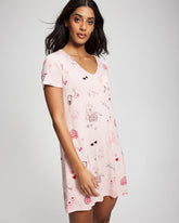 Short Sleeve Sleepshirt - BE MINE PRETTY PINK | Soma Women