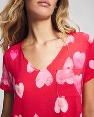 Short Sleeve Sleepshirt - WHOLE LOTTA LOVE RED | Soma Women