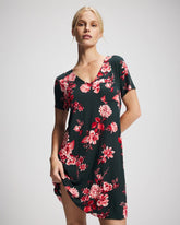 Short Sleeve Sleepshirt - COTTAGE FLORAL GREEN | Soma Women