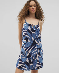 Tie-Front Chemise - TROPICAL BREEZE SKY | Soma Women