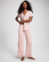 Solid Piped Pajama Pant - VINTAGE PINK | Soma Women