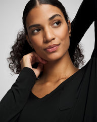Long-Sleeve Sleepshirt - BLACK | Soma Women