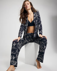 Printed Pajama Pant - COSMIC BALLET NAVY | Soma Women