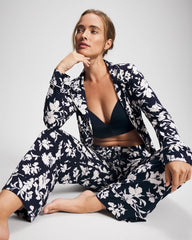 Printed Pajama Pant - SERENITY PETALS NAVY | Soma Women
