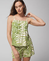 Smocked Pajama Cami - INTO THE GROOVE WHITE SMK | Soma Women