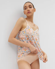 V-Neck Pajama Cami - VINE PAISLEY CHAMPAGNE M | Soma Women