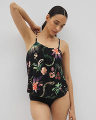 Pajama Cami - PARADISE PLUMES BLACK | Soma Women