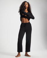 Ankle Pajama Pant - BLACK | Soma Women