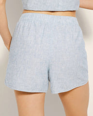 Pajama Shorts - IDYLLIC BLUE CROSSDYE | Soma Women