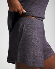 CozyLuxe Pajama Short - GRAY INK/PEARLED IVORY | Soma Women