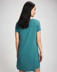 Short-Sleeve Sleepshirt - CERULEAN TEAL | Soma Women