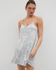 Chemise with Piping - GLOBAL PAISLEY GRAND C | Soma Women