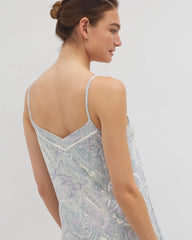 Chemise with Piping - GLOBAL PAISLEY GRAND C | Soma Women