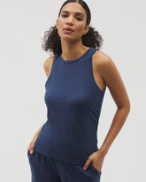 Ruched Pajama Tank - INK BLUE | Soma Women