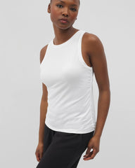 Ruched Pajama Tank - OPTIC WHITE | Soma Women