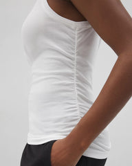 Ruched Pajama Tank - OPTIC WHITE | Soma Women