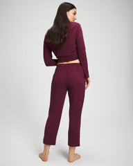 Crop Pajama Pants - VELVET PLUM | Soma Women