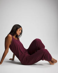 Henley Jumpsuit - VELVET PLUM | Soma Women