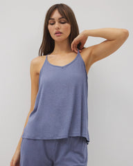 Lightweight Rib Knit Pajama Cami - HEATHER DUSK | Soma Women