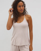 Lightweight Rib Knit Pajama Cami - HEATHER BARELY THERE | Soma Women