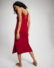 Lace Midi Nightgown - PAINT THE TOWN RED | Soma Women