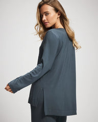 Long Sleeve Pajama Tee - PETROL | Soma Women