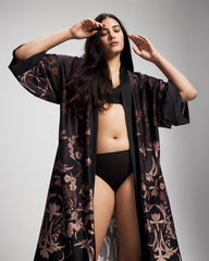 Long Robe - SAVANNA DAMASK BDR | Soma Women
