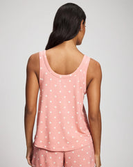Pajama Tank - DREAMY DOT MID BLUSH PINK | Soma Women