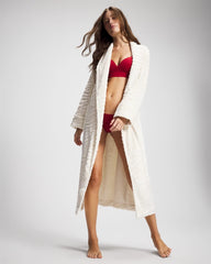 Textured Plush Long Robe - CHAMPAGNE DREAMS | Soma Women