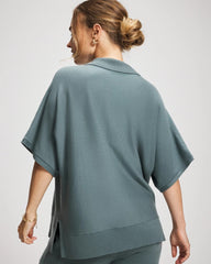 Premier Knit Sweater Collared Top - BLUE INSTINCT | Soma Women