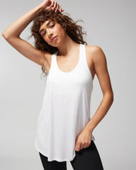 Soft Jersey Racerback Bra Tank - OPTIC WHITE | Soma Women