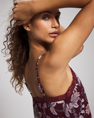 Lace Trim Pajama Cami - PAISLEY SPLENDOR PLUM | Soma Women