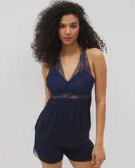 Soft Support Lace Pajama Cami - NIGHTFALL NAVY | Soma Women